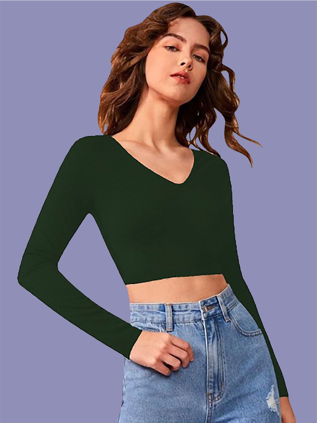 

Dream Beauty Fashion Crop Top, Green