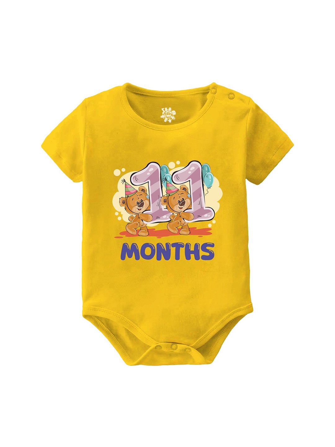 

Baby Buzz Infants Printed Pure Cotton Bodysuit, Yellow