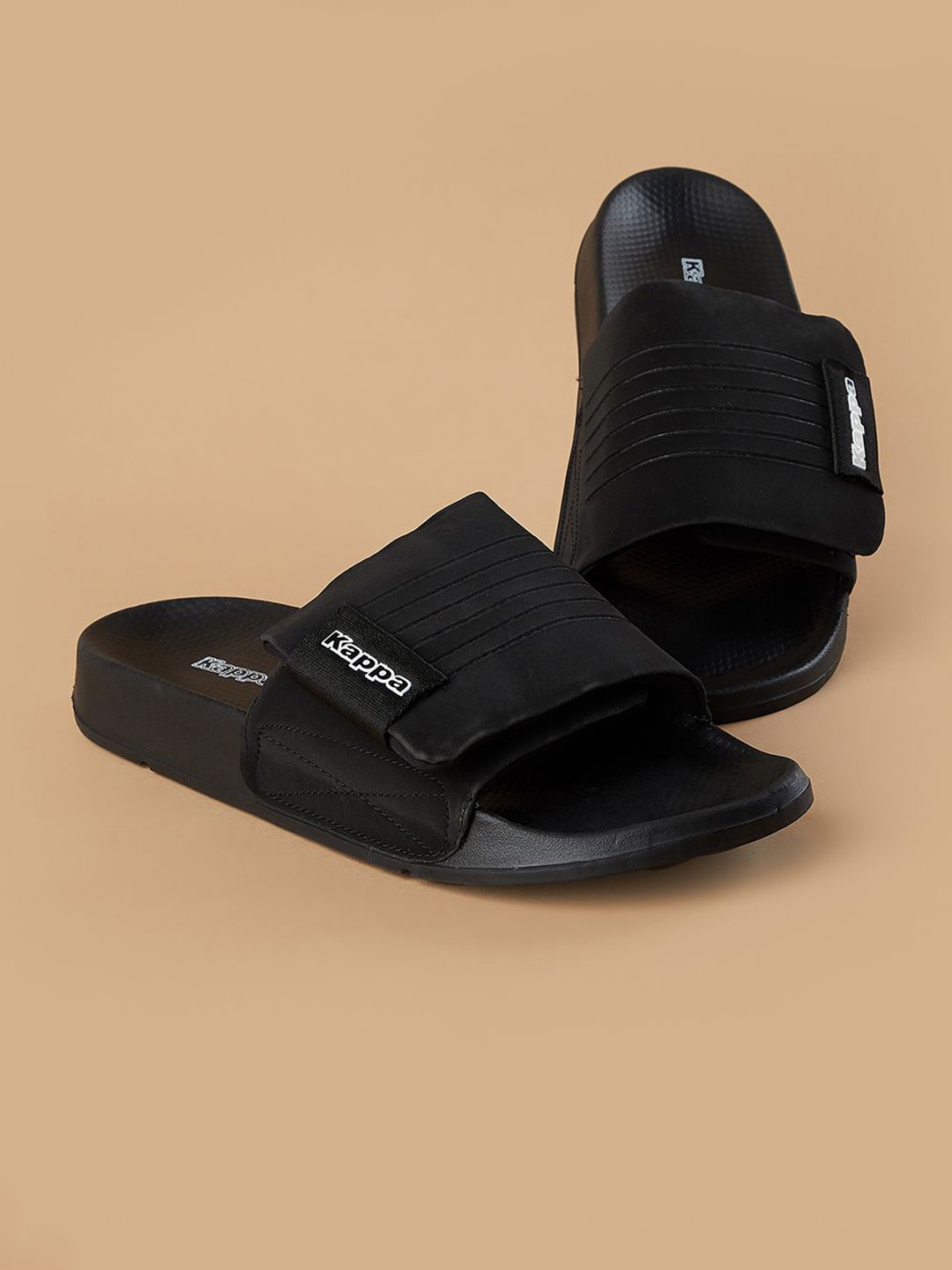 

Kappa Men Printed Sliders, Black