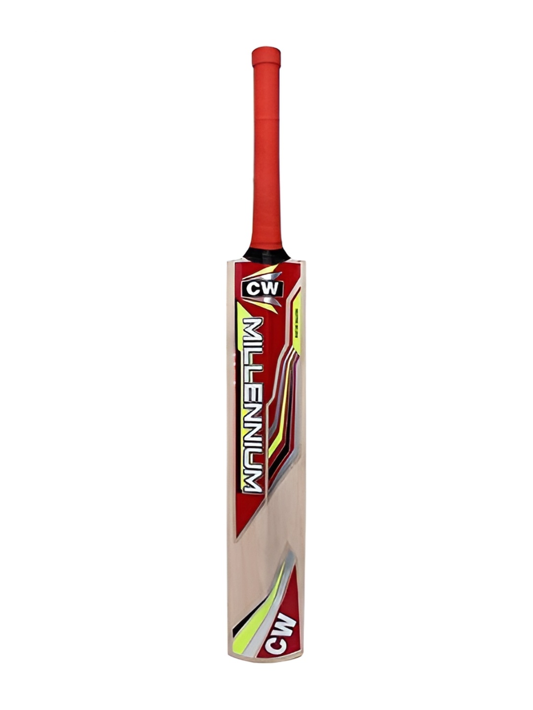 

CW Millennium Kashmir Willow Light Weight Cricket Bat, Red