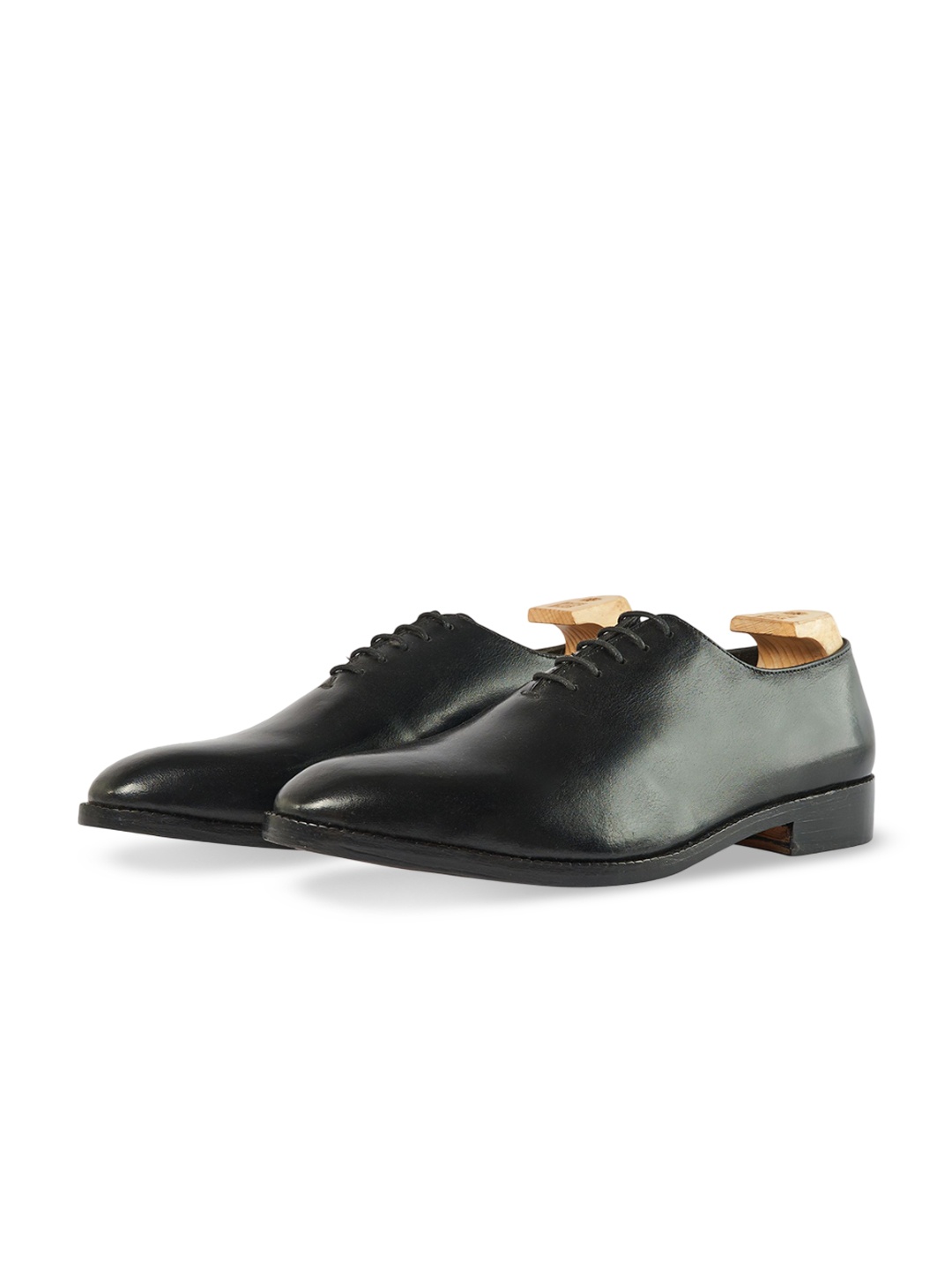 

Whitemuds Men Leather Lace Up Formal Oxfords, Black