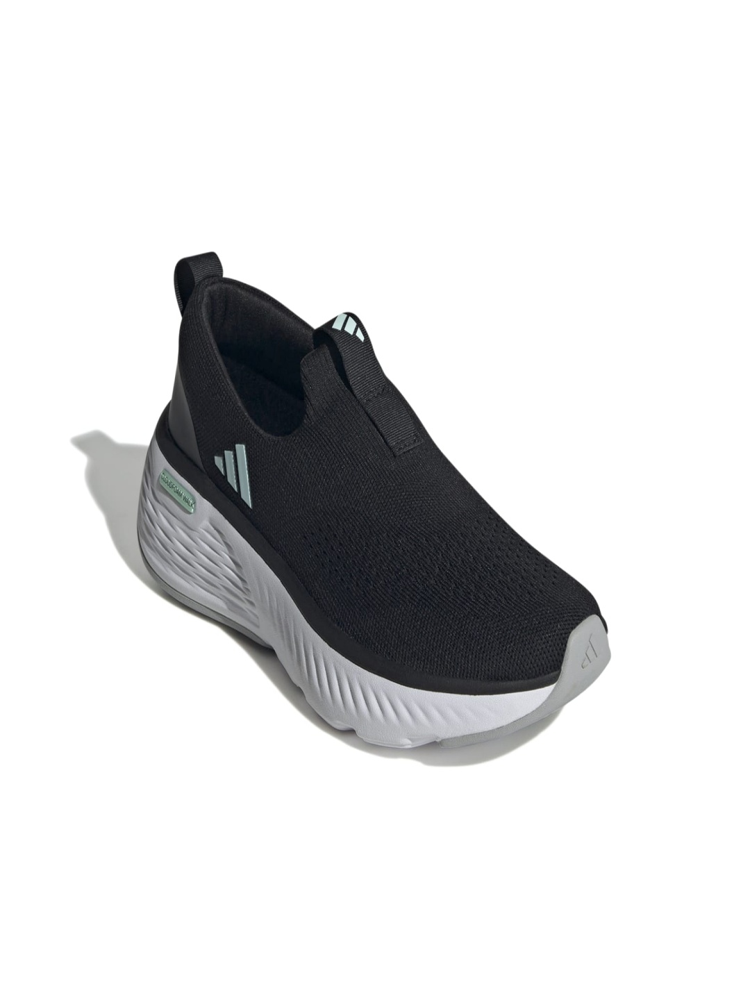 

ADIDAS Women Woven Design Cloudfoam Go Lounger Walking Shoes, Black