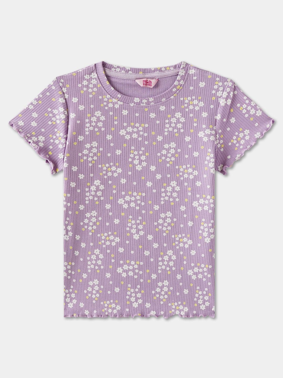 

R&B Floral Print Top, Purple