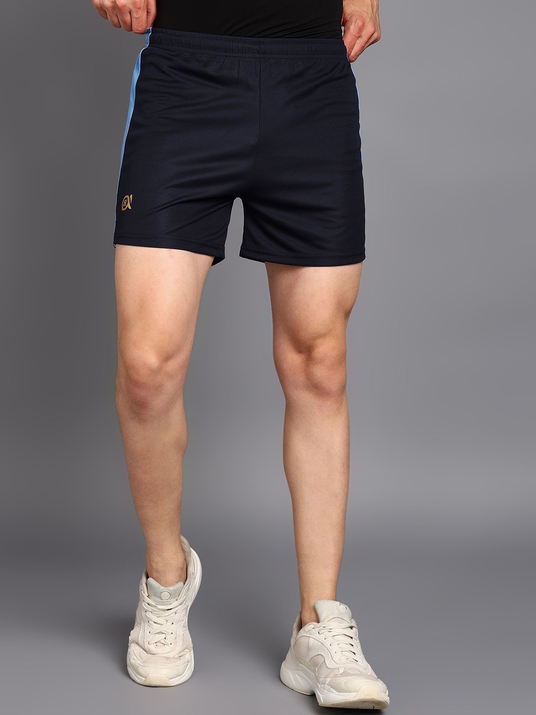 

Moda Rapido Men Regular Fit Mid-Rise Running Sports Shorts, Navy blue