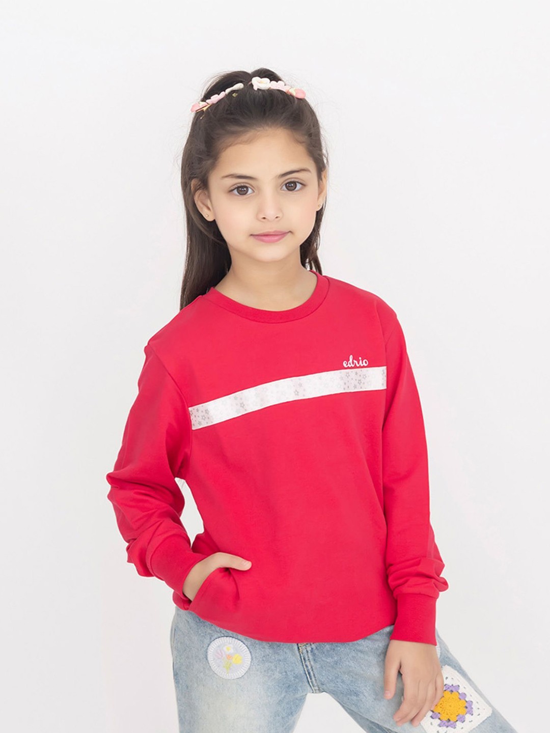 

EDRIO Unisex Kids Sweatshirt, Magenta