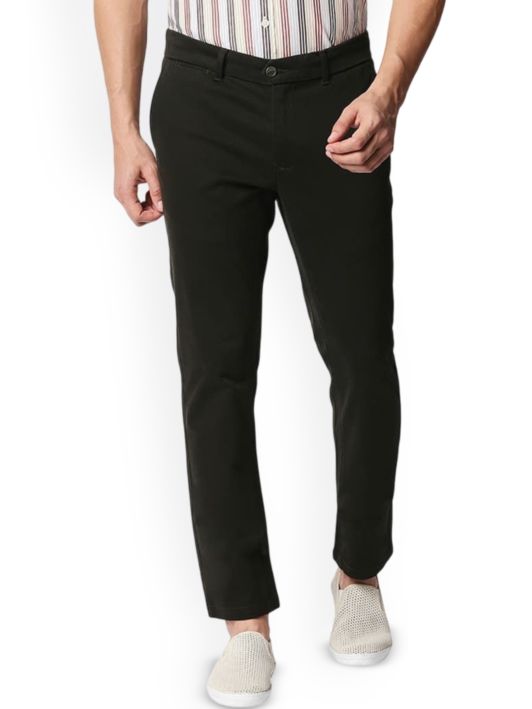 

Basics Men Comfort Trousers, Olive