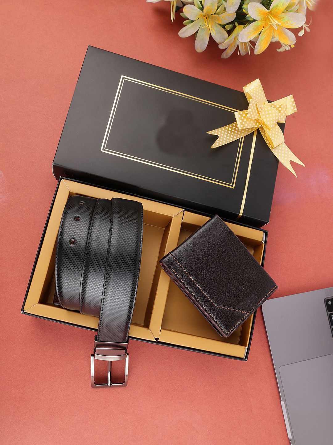 

SAZARA Men Accessory Gift Set of, Black