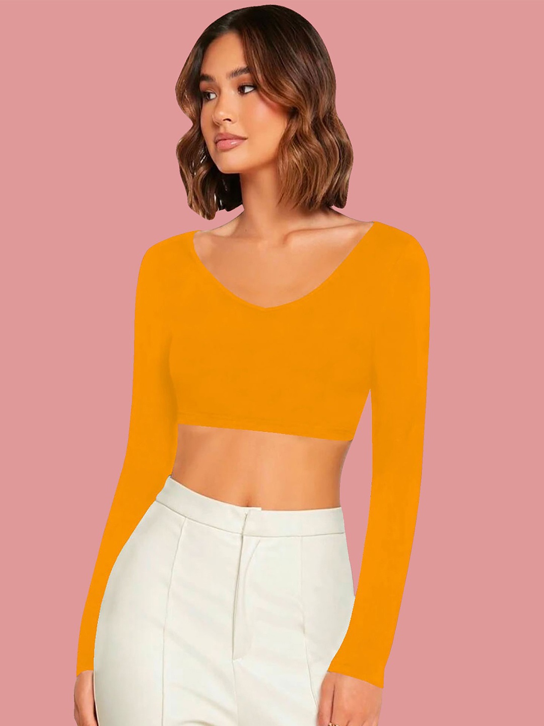 

Dream Beauty Fashion Crop Top, Yellow