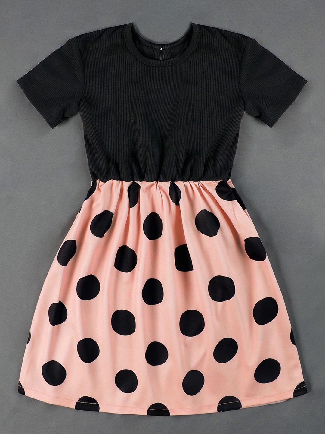 

YK Floral Print Crepe Fit & Flare Dress, Black