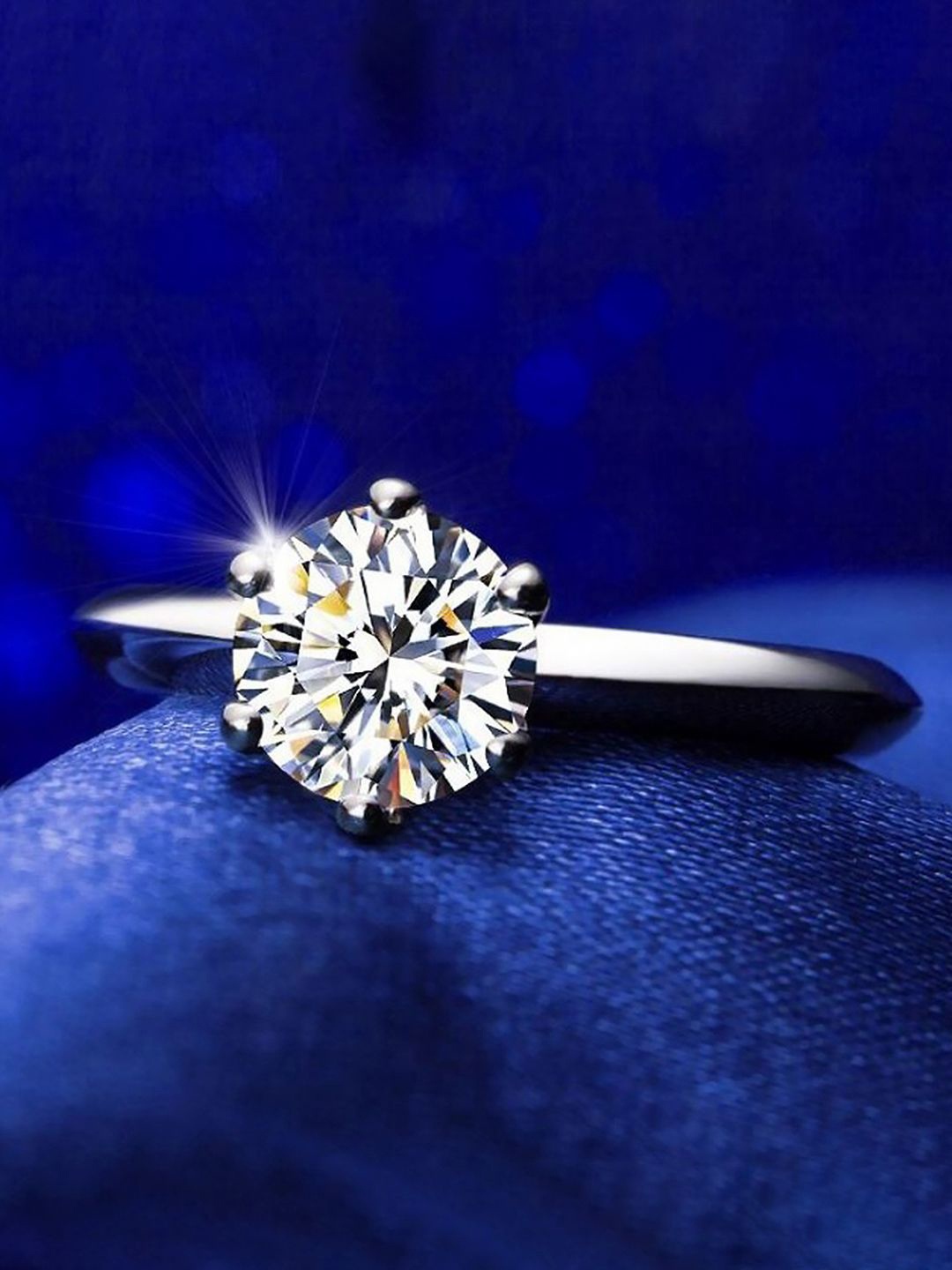

Peora Silver-Plated American Diamonds Studded Finger Ring With Gift Box