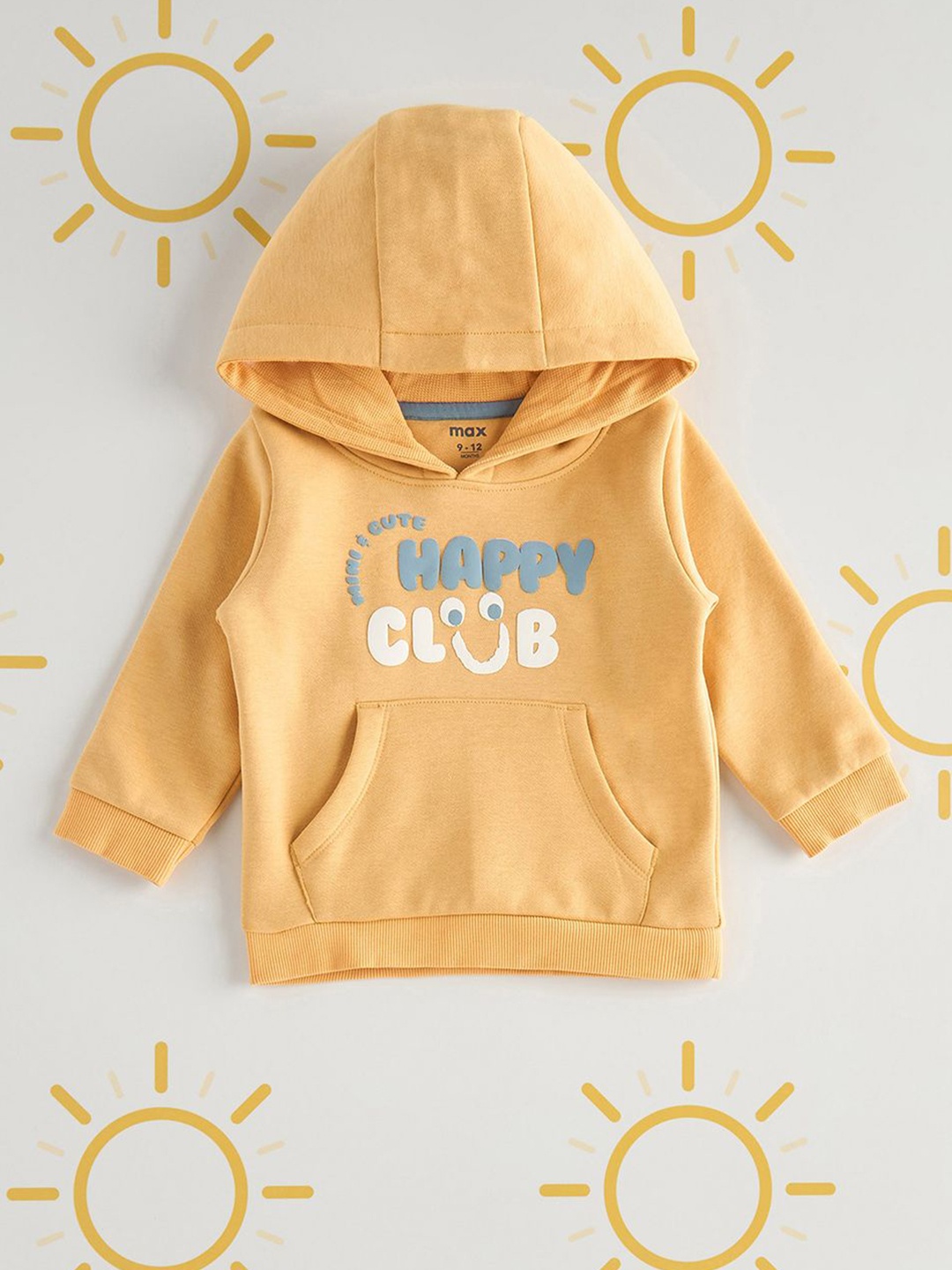 

max Boys Printed Sweatshirt, Yellow