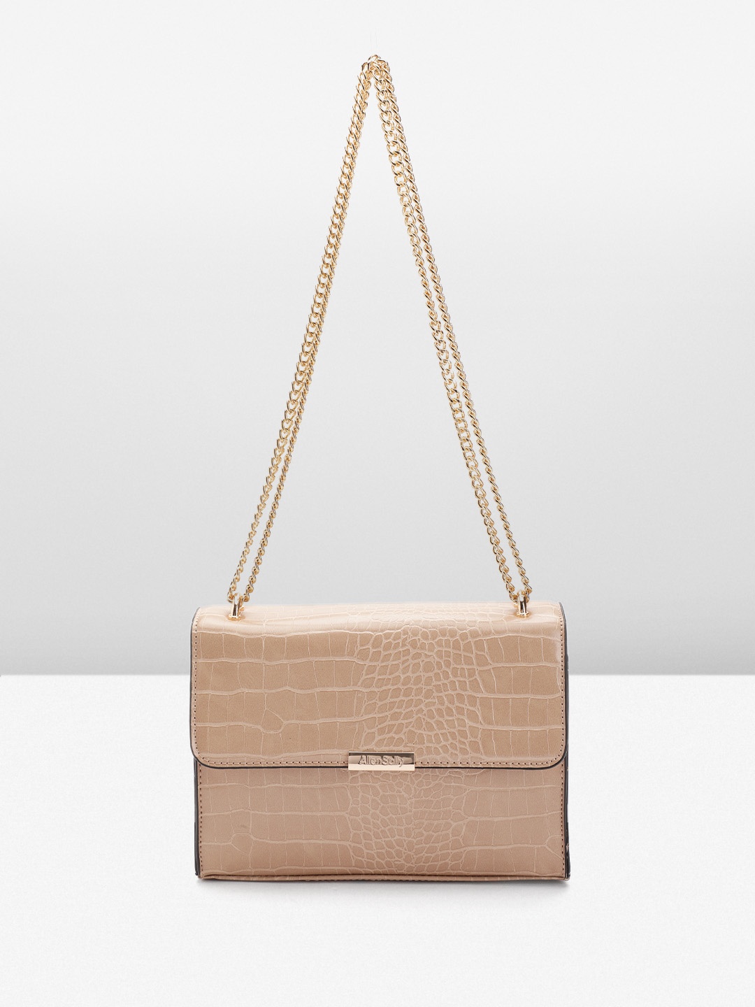 

Allen Solly Animal Skin Textured Sling Bag, Beige