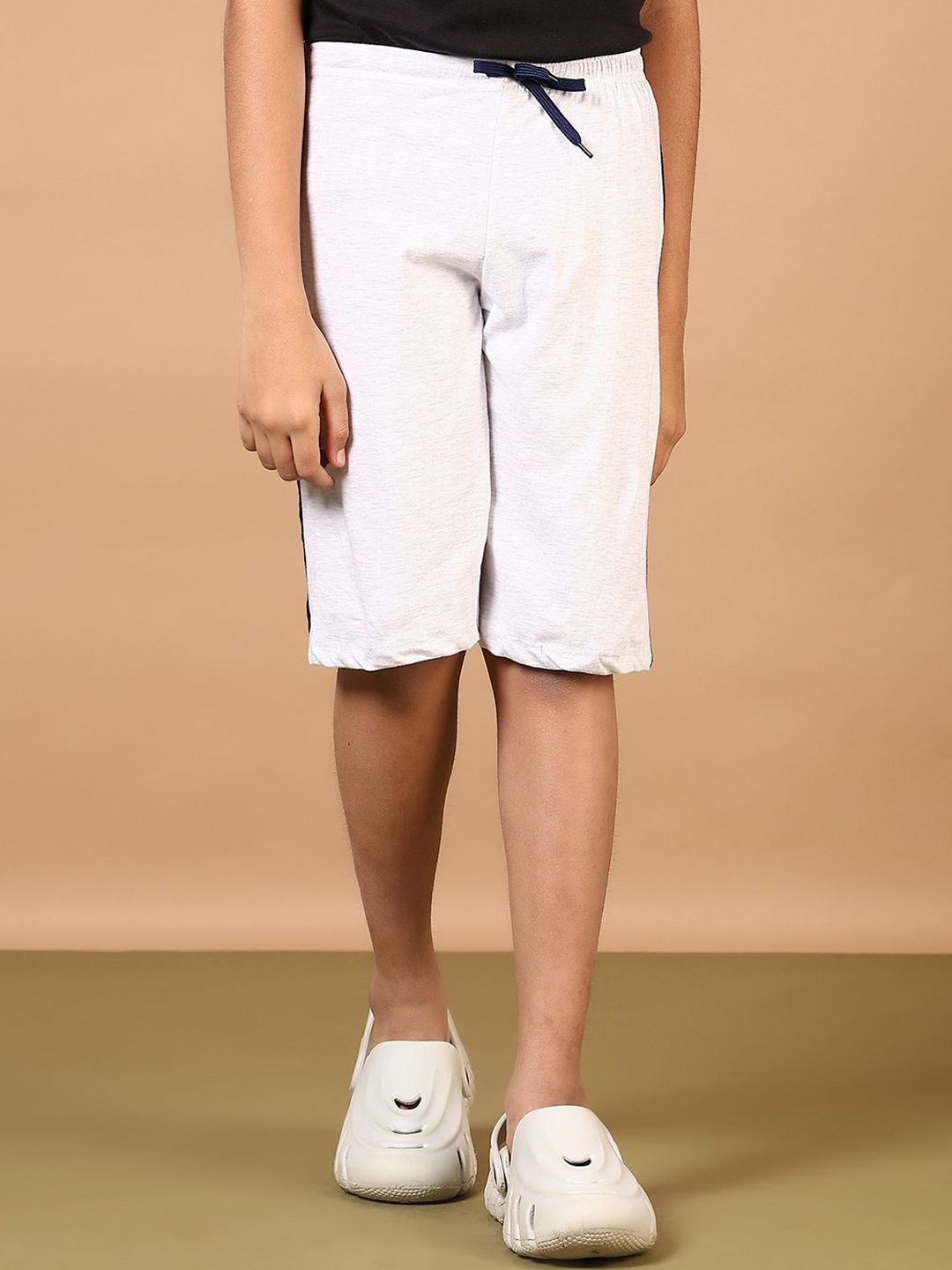 

V-Mart Boys Striped Shorts, Grey
