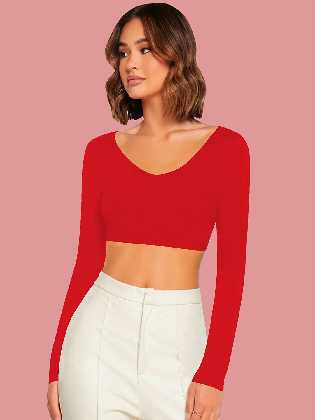 

Dream Beauty Fashion Crop Top, Red