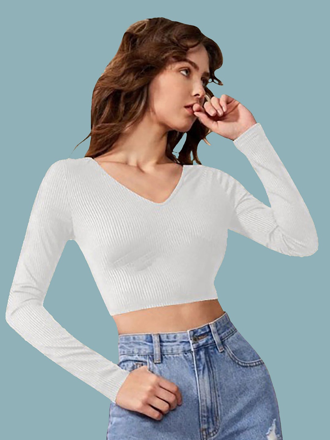 

Dream Beauty Fashion Crop Top, White