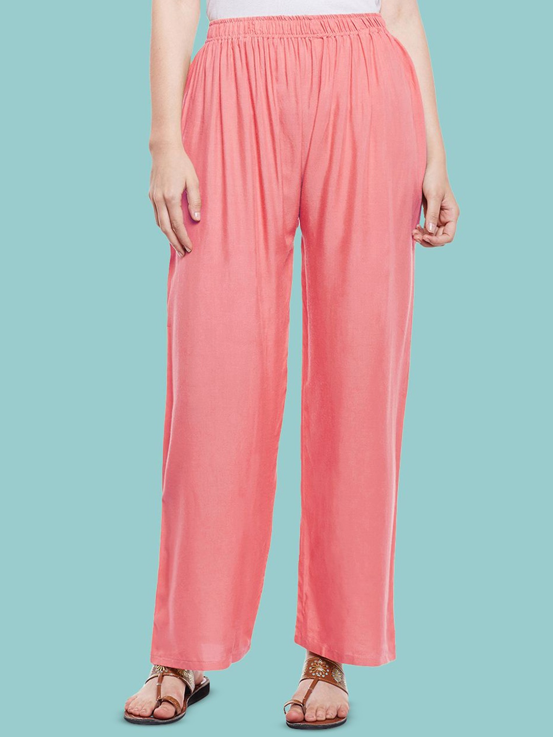

Castle Lifestyle Women 2 Ethnic Palazzos, Pink