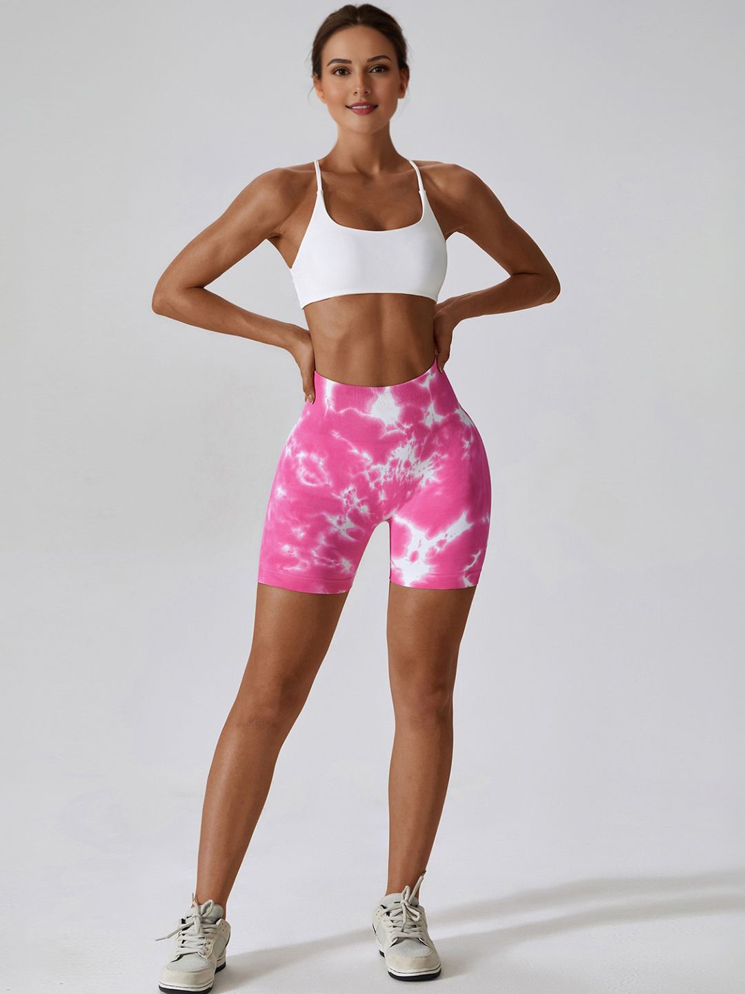 

StyleCast Women Printed Mid-Rise Shorts, Magenta