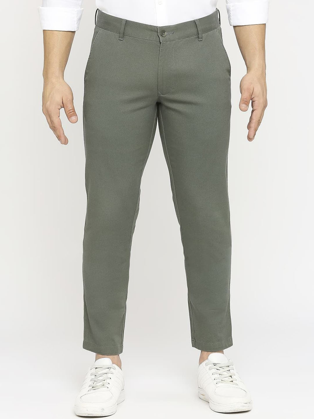 

Basics Men Comfort Trousers, Green