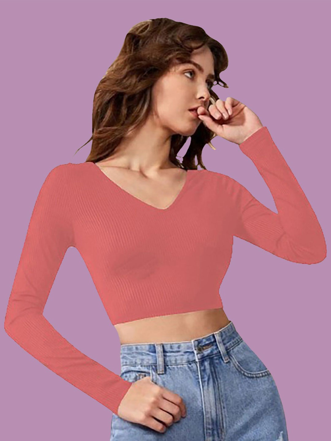 

Dream Beauty Fashion Crop Top, Peach