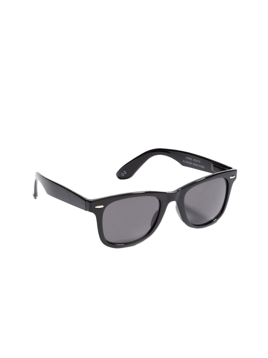 

Opticsfit Unisex Square Sunglasses with UV Protected Lens, Black