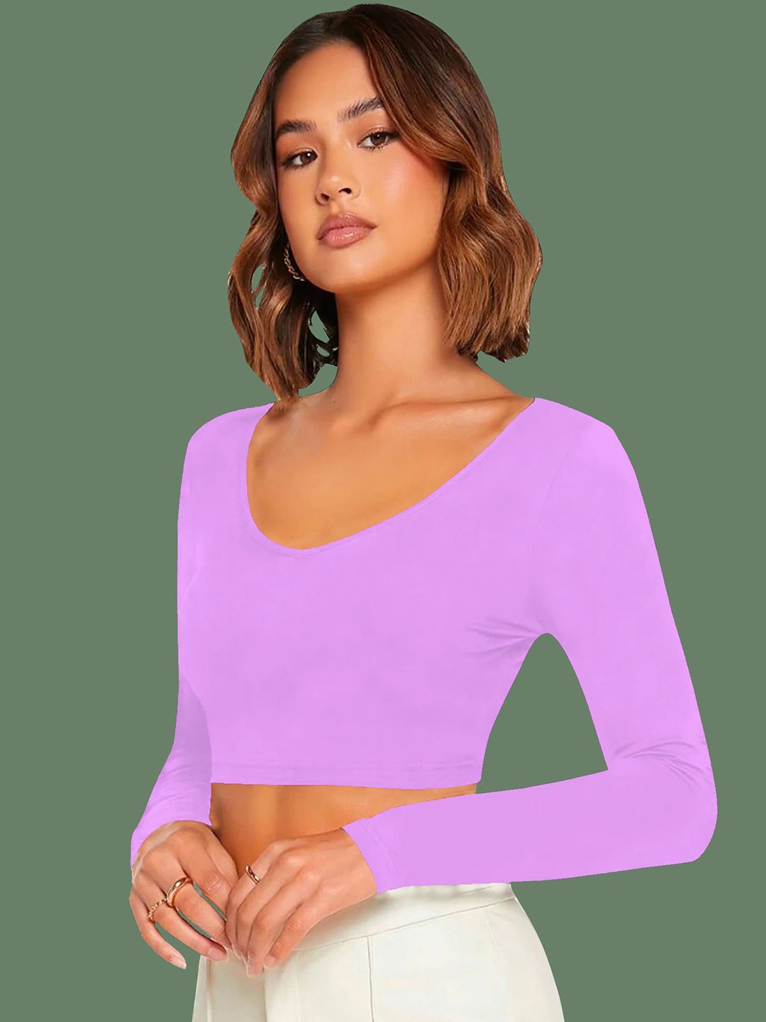 

Dream Beauty Fashion Crop Top, Lavender
