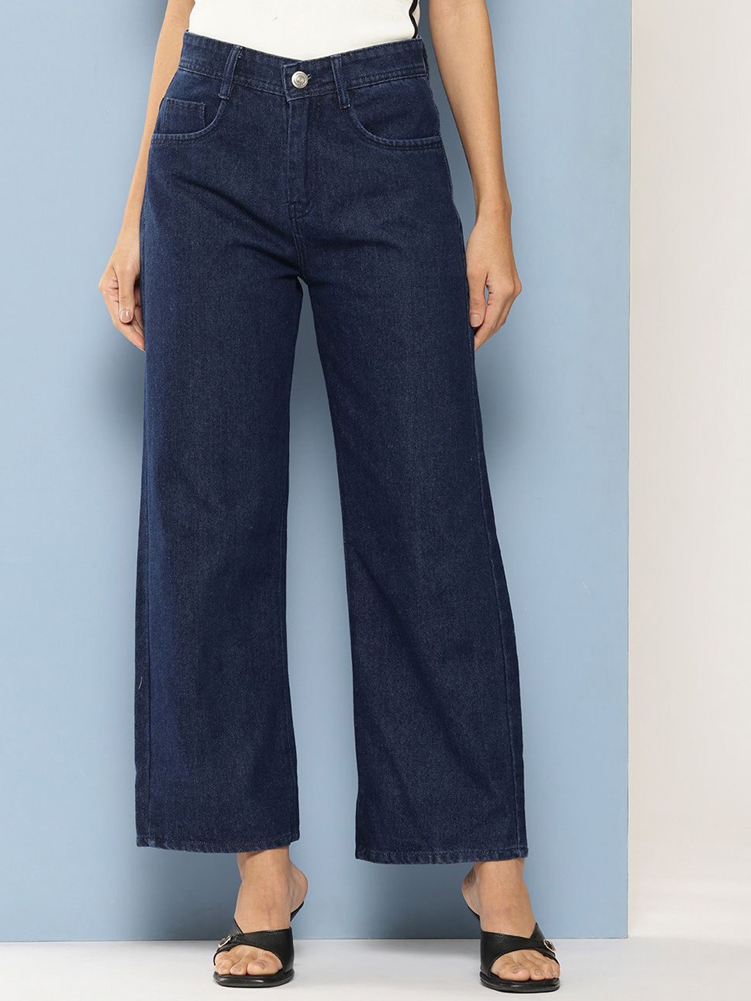 

CORSICA Women Regular Fit Mid Rise Clean Look Stretchable Jeans, Blue
