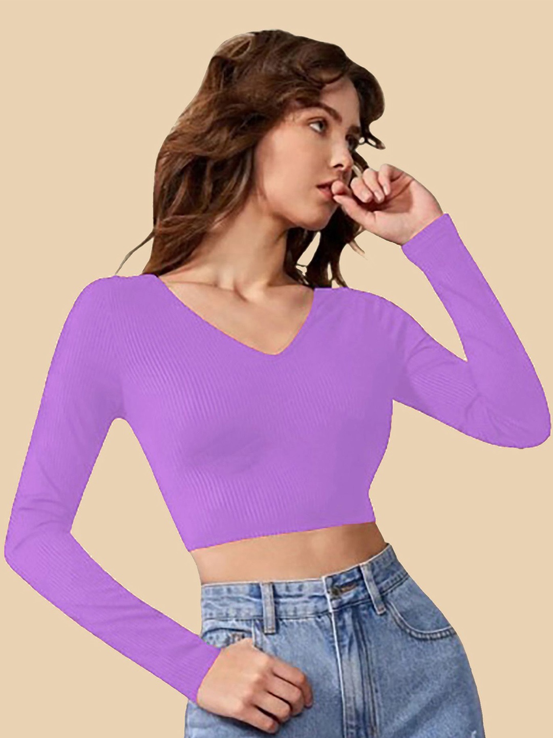

Dream Beauty Fashion Crop Top, Lavender