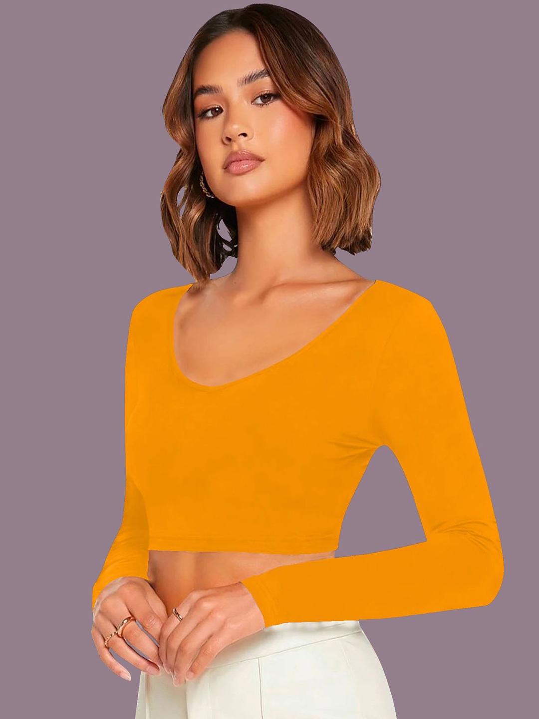 

Dream Beauty Fashion Crop Top, Yellow