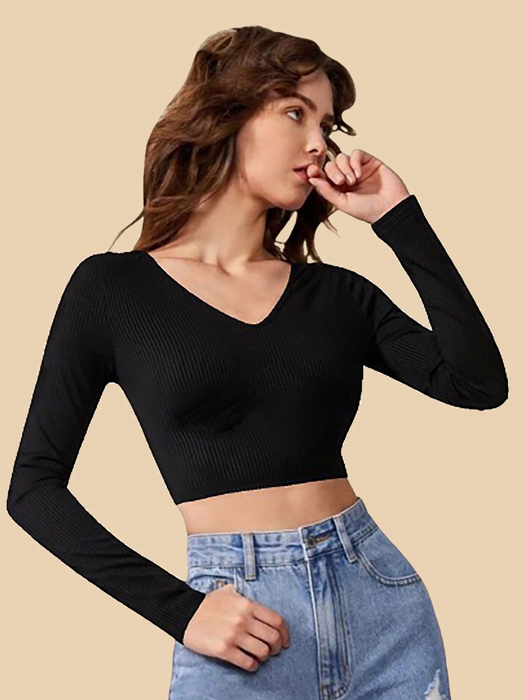 

Dream Beauty Fashion Crop Top, Black
