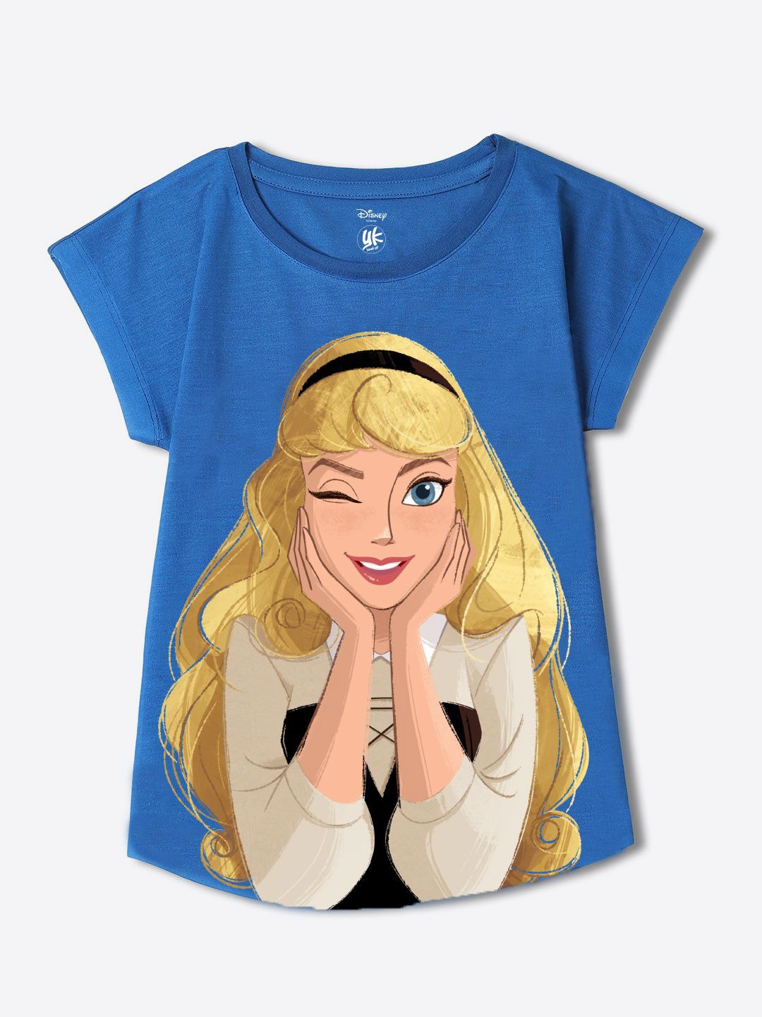 

YK Disney Print Top, Blue