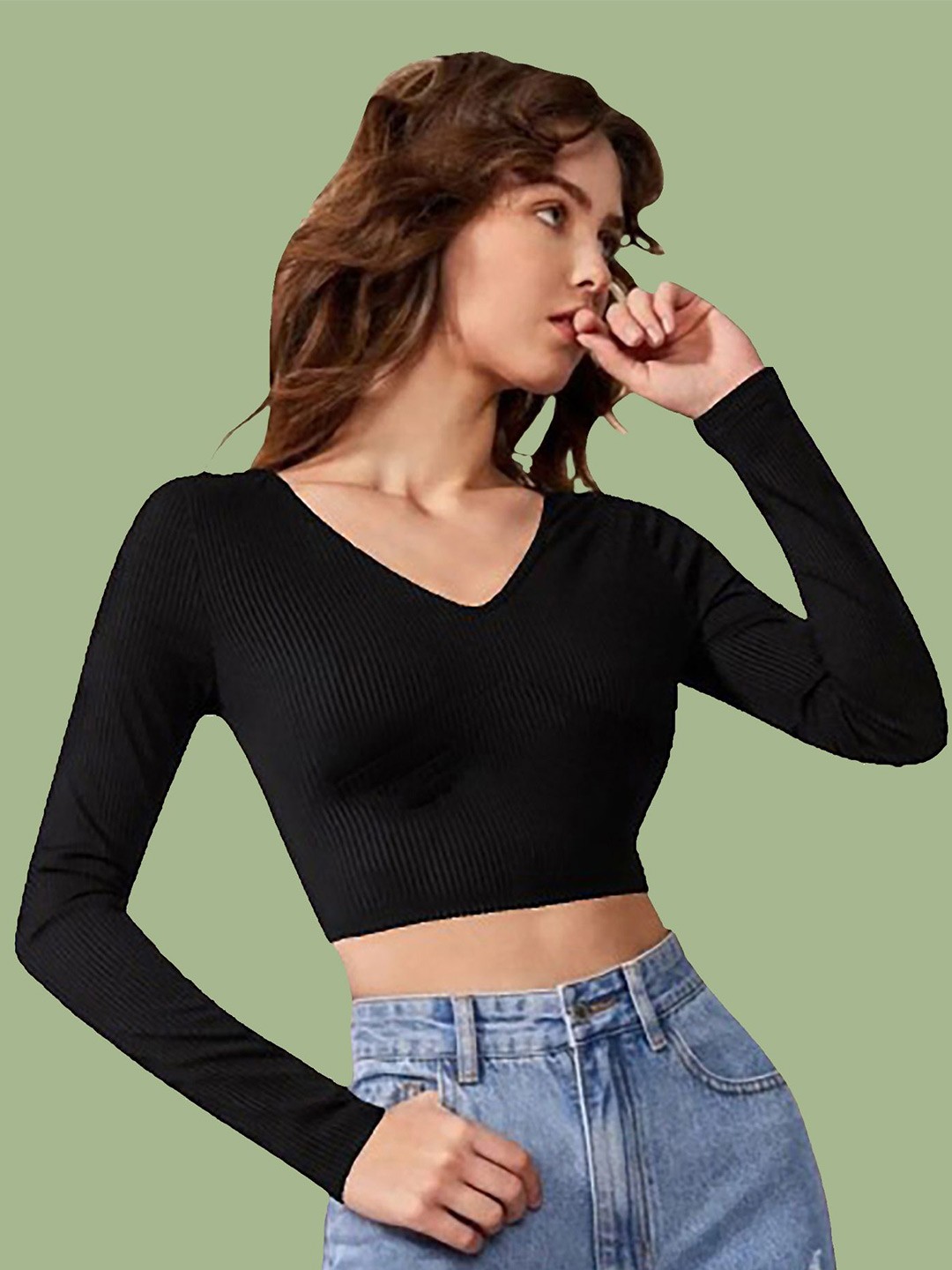 

Dream Beauty Fashion Crop Top, Black