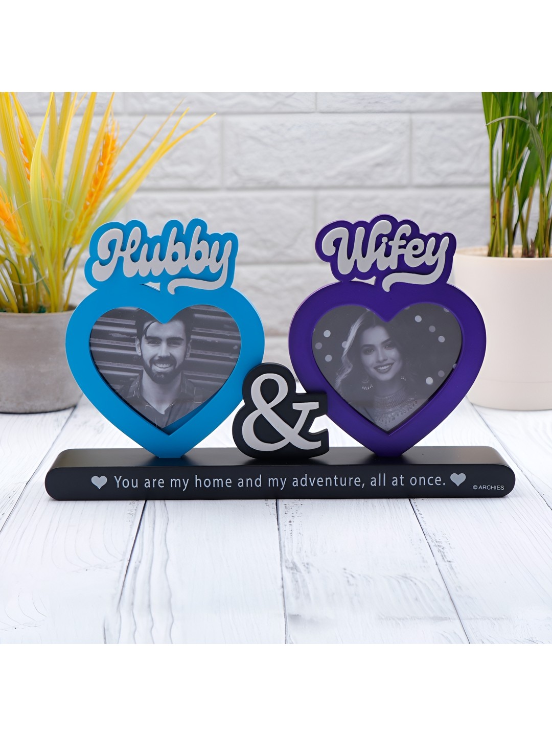 

Archies Blue & White 2 to 4 Pieces Wood Table Photo Frames