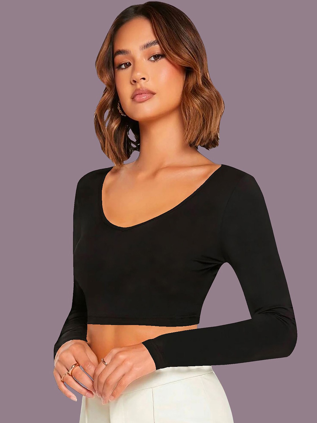 

Dream Beauty Fashion Crop Top, Black