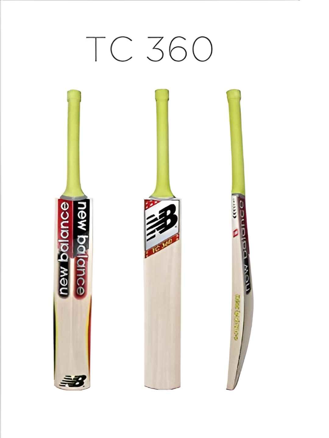 

CW NB TC 360 Kashmir Willow Comfortable grip Cricket Bat, Green