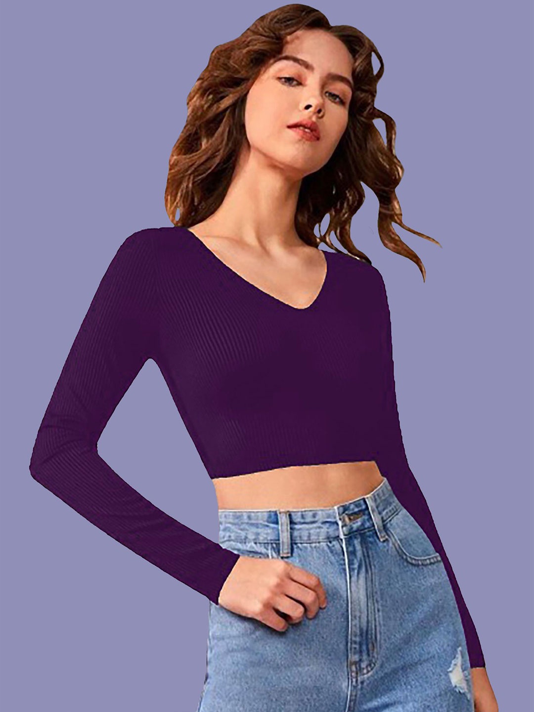 

Dream Beauty Fashion Crop Top, Purple