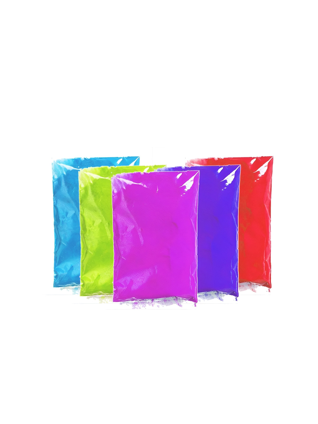 

CraftVatika Green & Purple 5 Pieces Eco Friendly Holi Colors, Blue