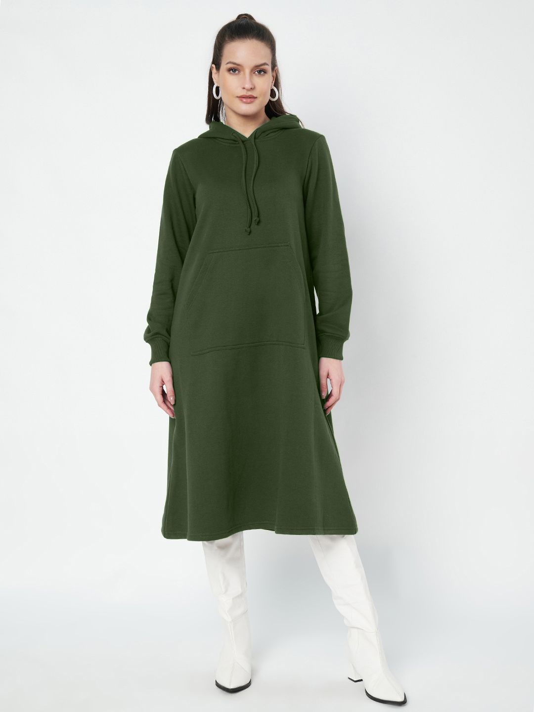 

BRINNS A-Line Midi Dress, Green