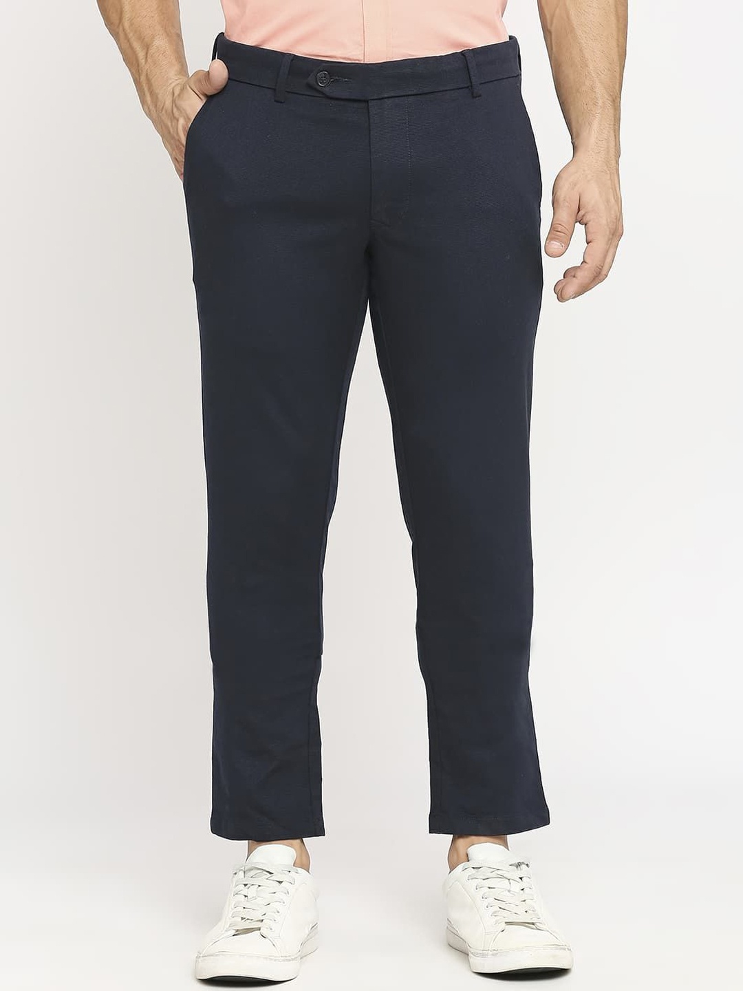 

Basics Men Comfort Trousers, Navy blue