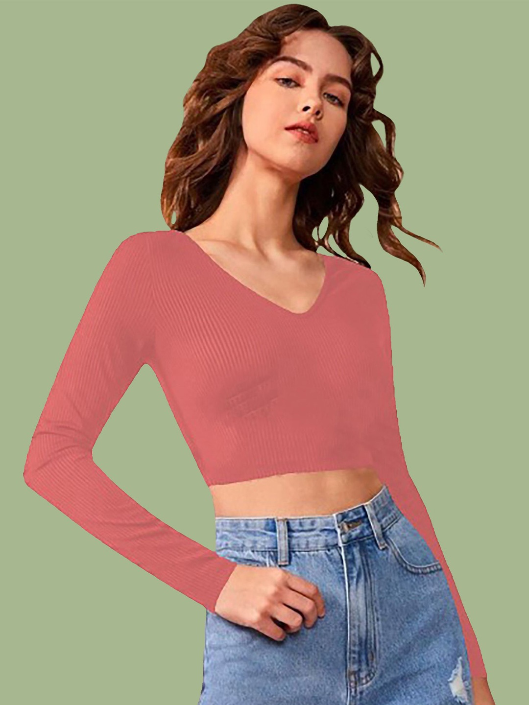 

Dream Beauty Fashion Crop Top, Peach