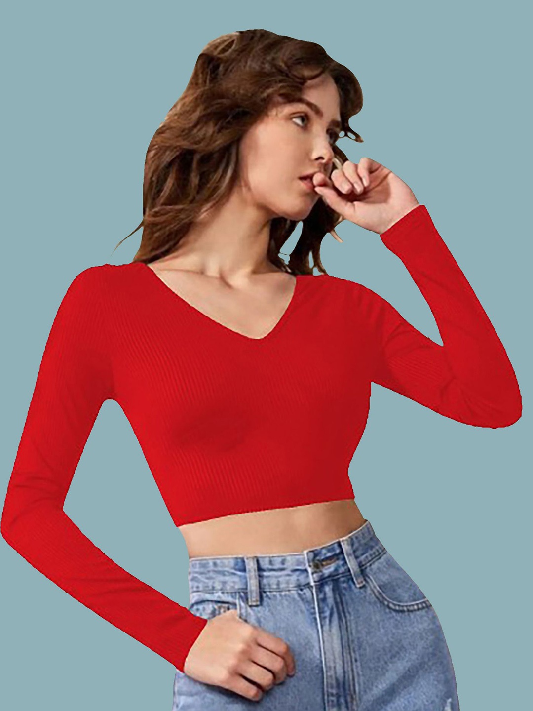 

Dream Beauty Fashion Crop Top, Red