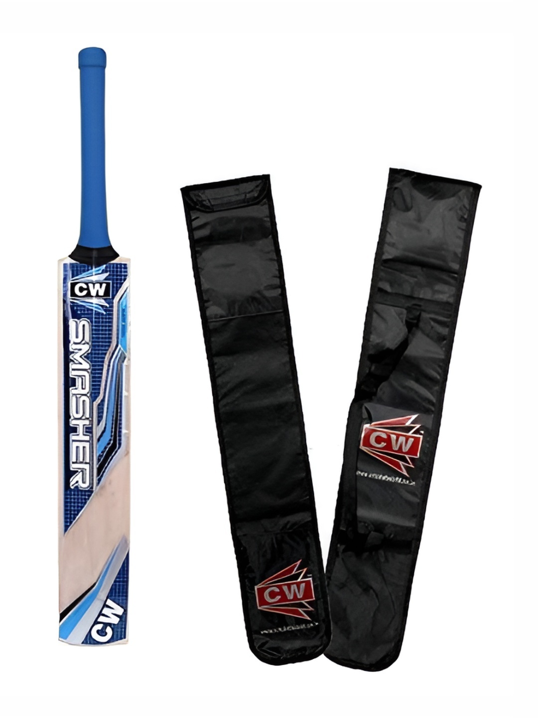 

CW Smasher Printed Wooden Kashmir Willow Cricket Bat, Blue