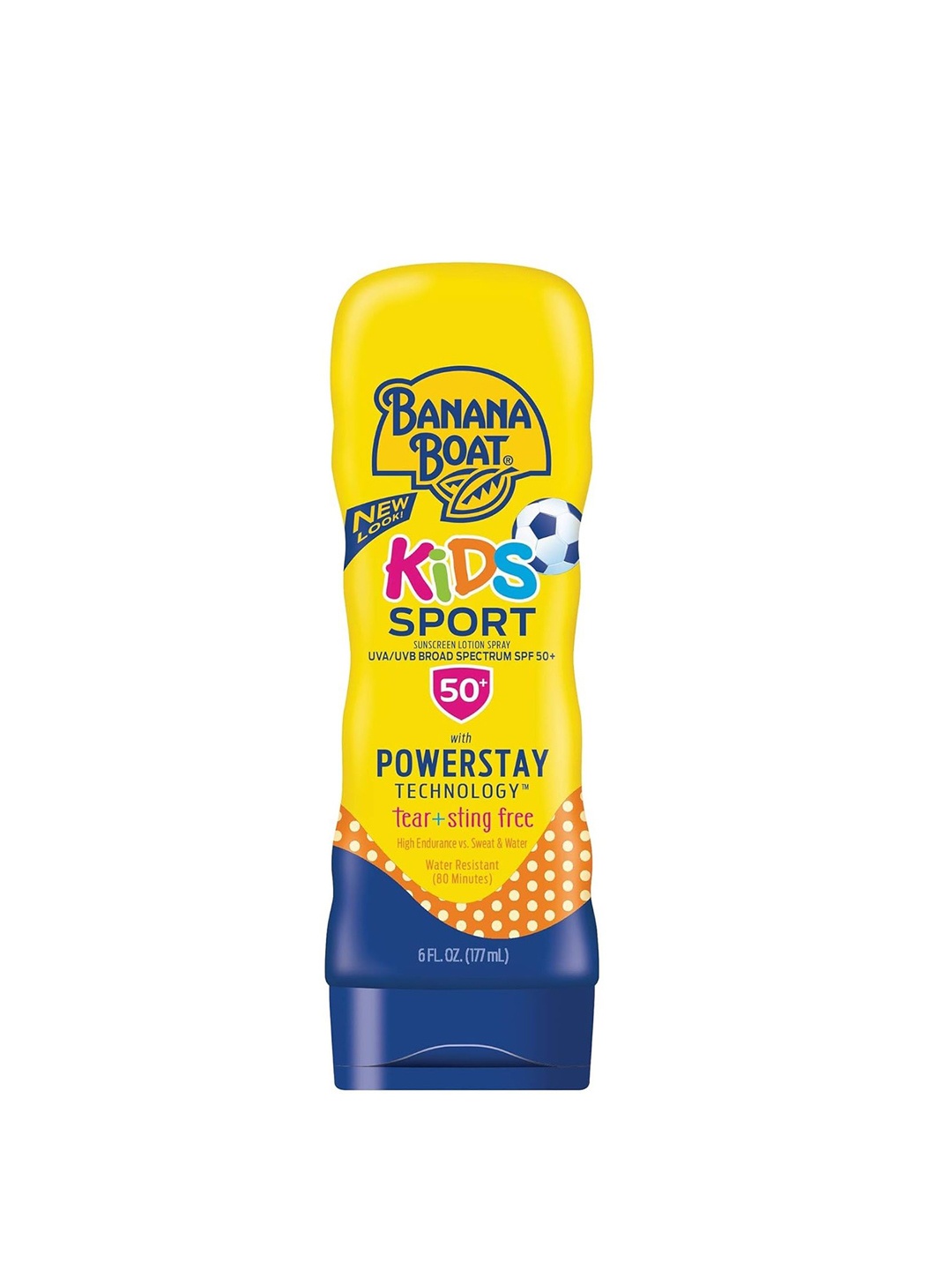 

Banana Boat Kids Sport Tear-Free Sunscreen For Sensitive Skin With SPF 50- 177 g, Yellow