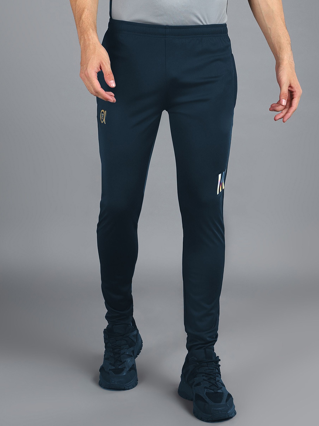 

Moda Rapido Men Slim-Fit Mid Rise Track Pants, Teal