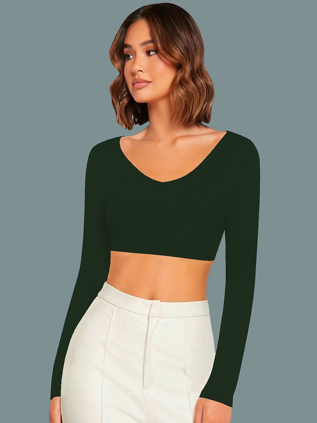 

Dream Beauty Fashion Crop Top, Green