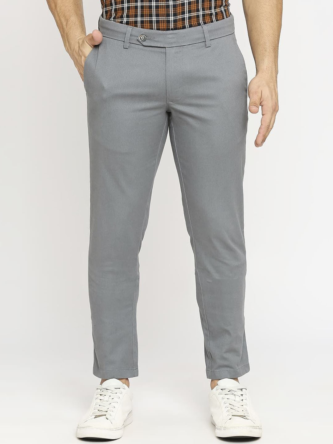 

Basics Men Comfort Trousers, Grey