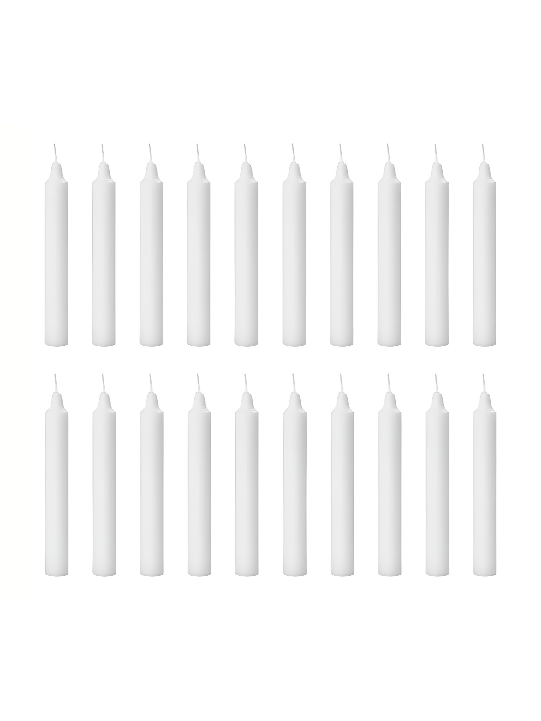 

TRUE DECOR White 20 pieces Pillar Candle