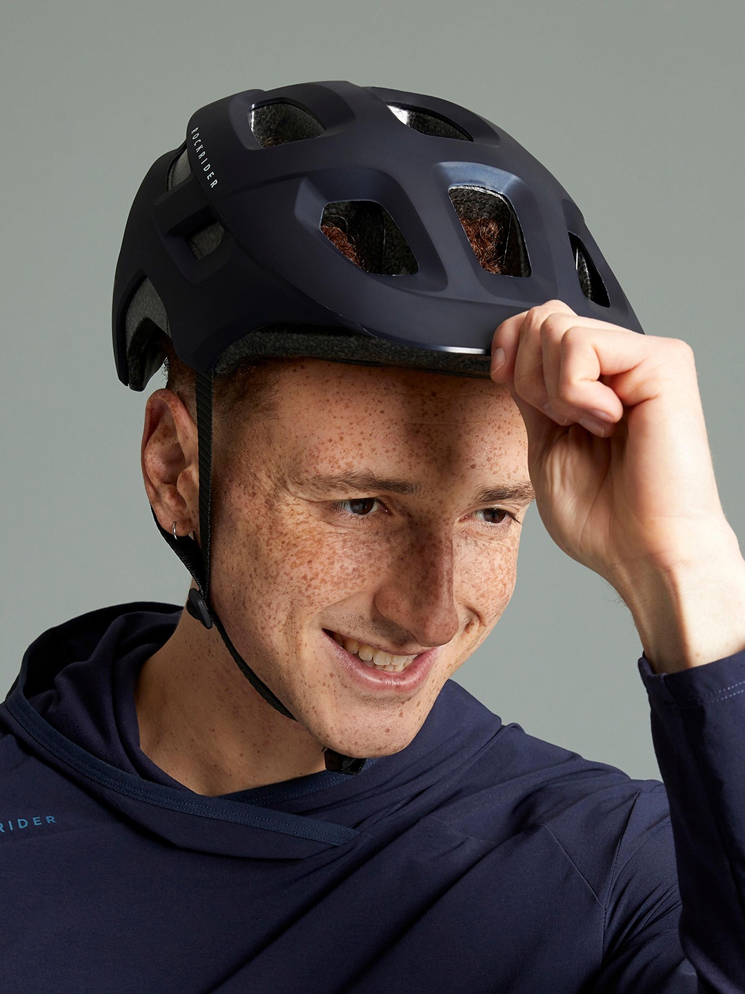 

ROCKRIDER By DecathlonMountain Bike Helmet, Blue