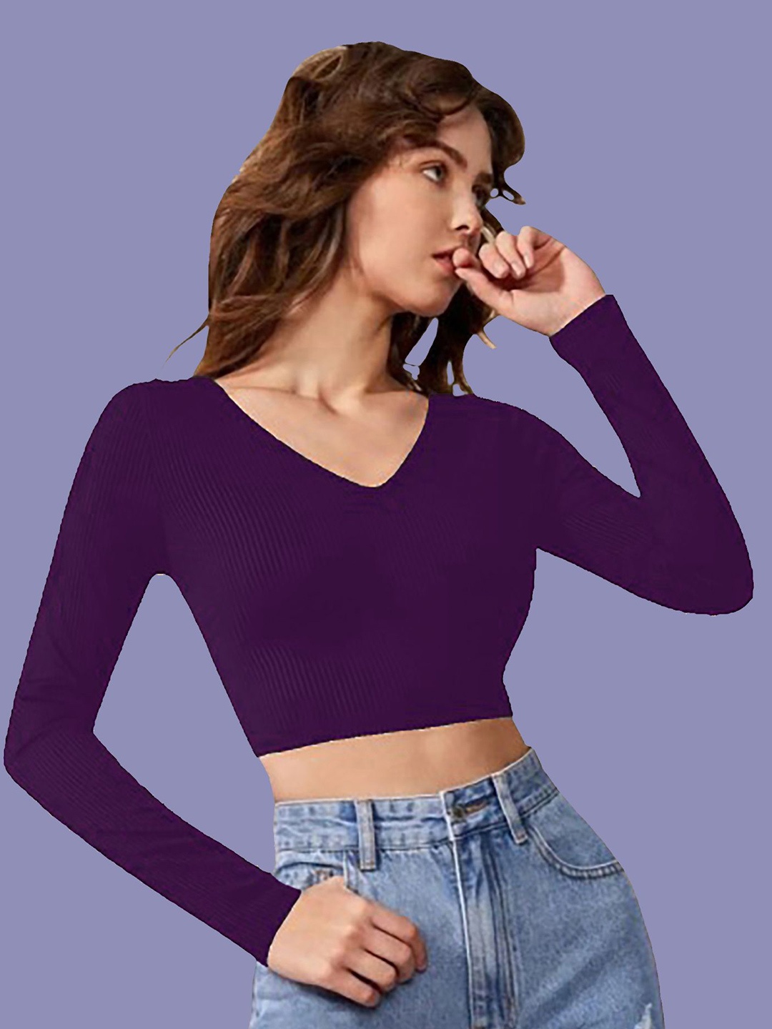 

Dream Beauty Fashion Crop Top, Purple