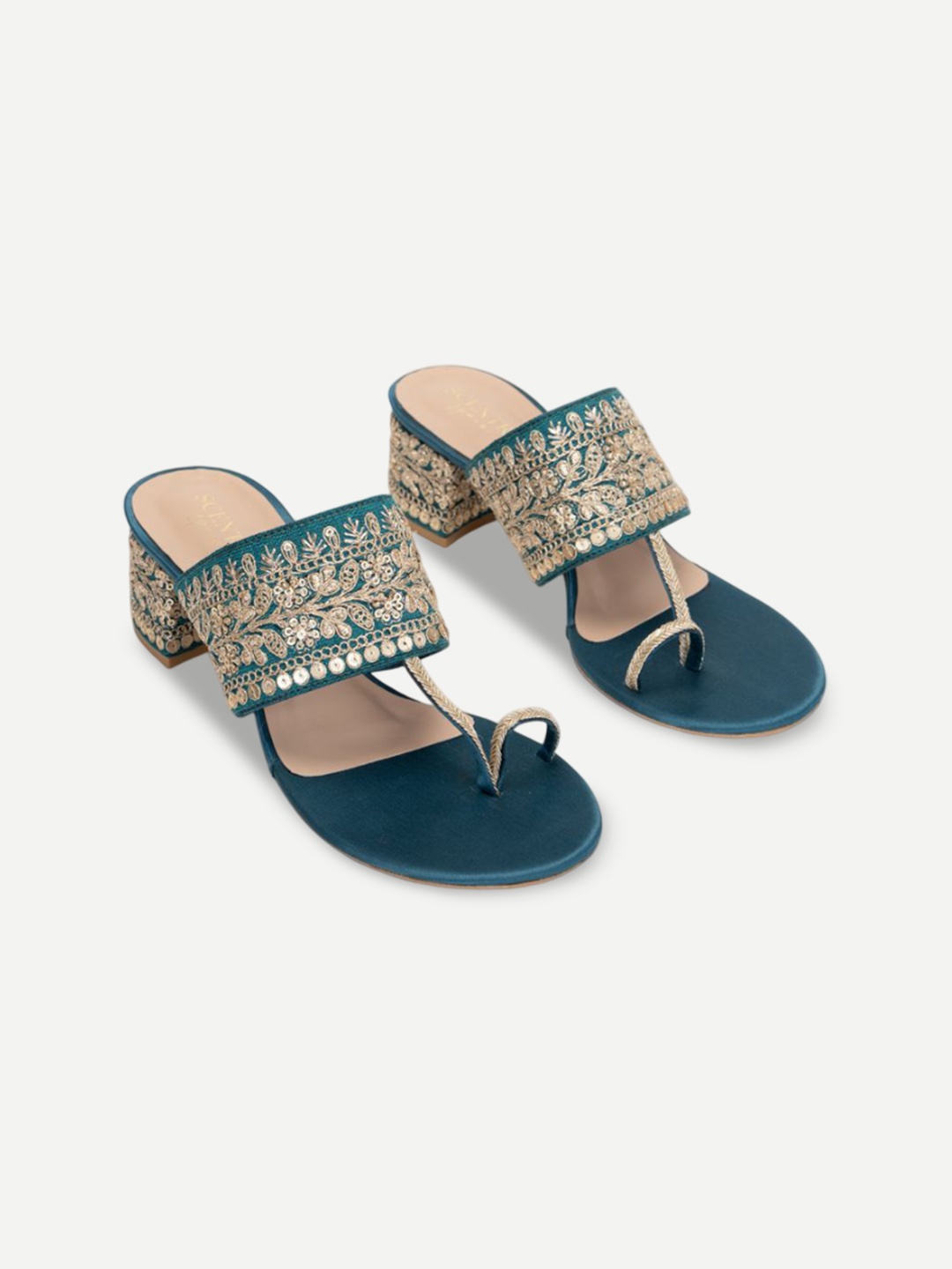 

SCENTRA Party Block Sandals, Blue