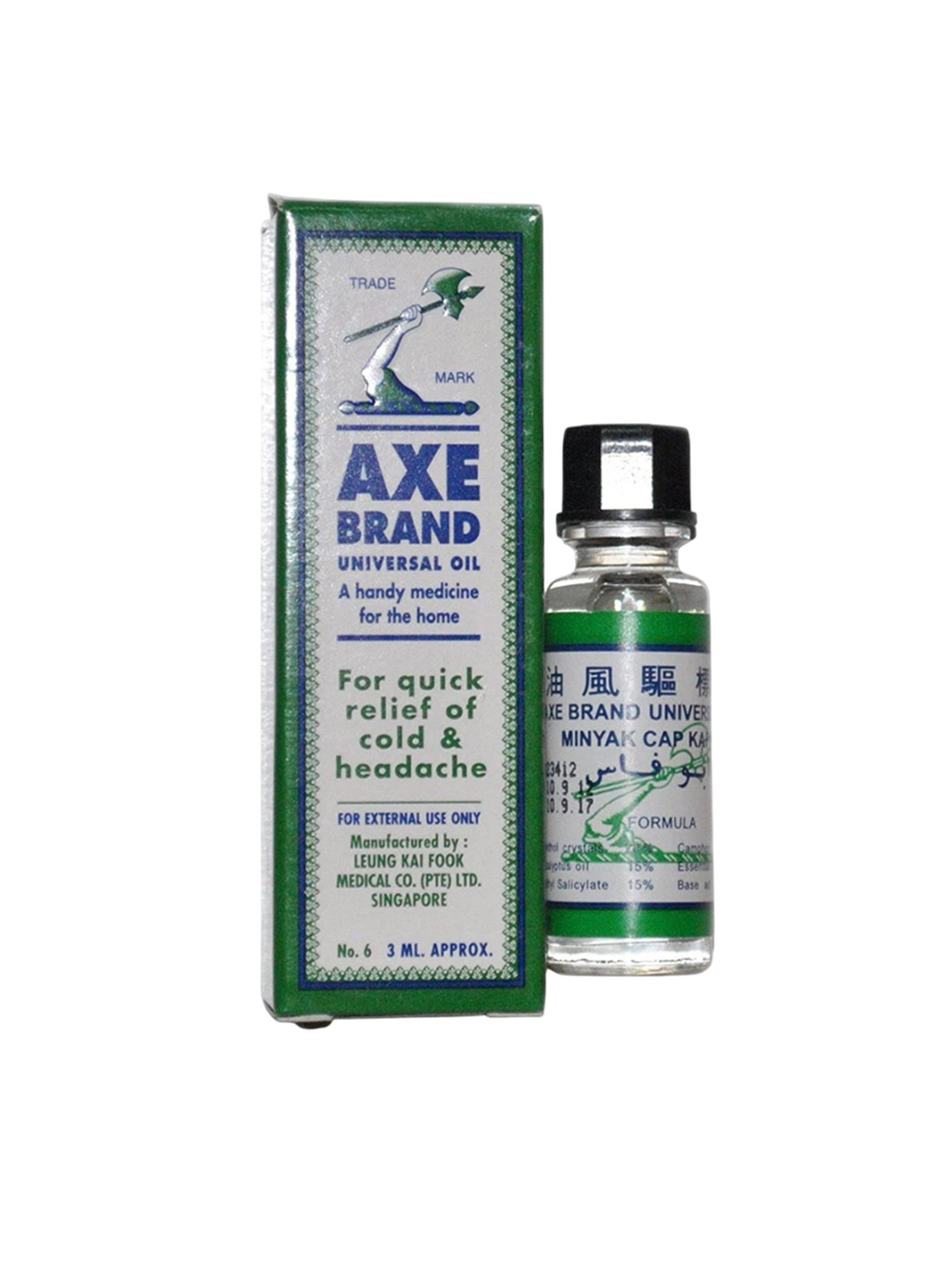 

AXE BRAND Universal Oil For Quick Relief - 3 ml, Green